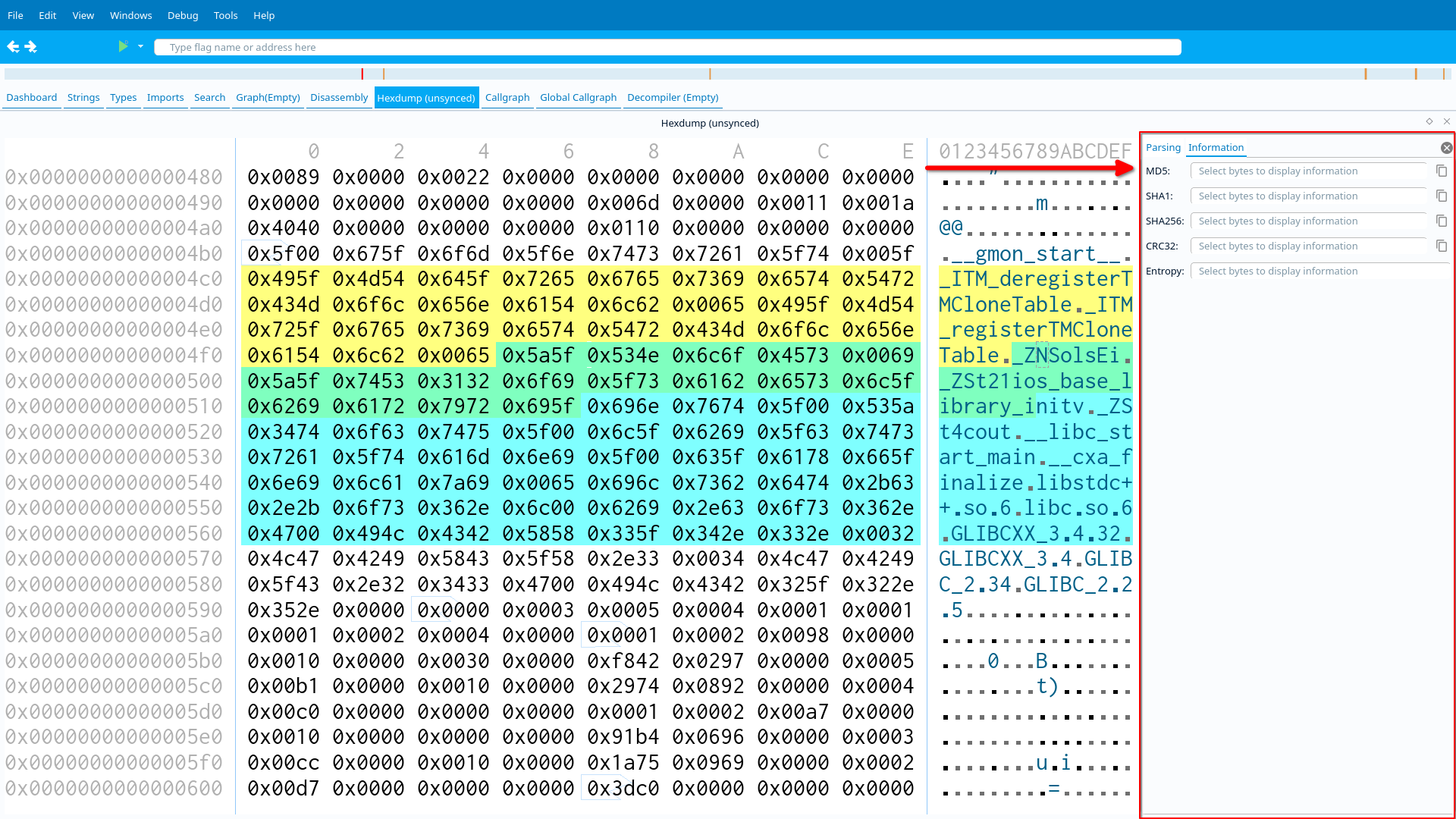 Right pane highlighted with arrow and red box