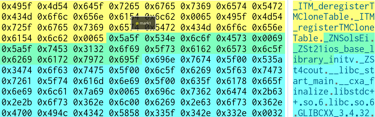 Single mark tooltip