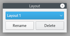 Layout manager dialog
